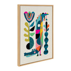 Sylvie Crocodile Framed Canvas by Rachel Lee of My Dream Wall