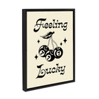 Sylvie Feeling Lucky Cherries Framed Canvas by Alli Standefer