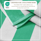 Cotton Velour Cabana Stripe Beach Towel - Novia Collection.