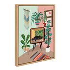 Sylvie TV Cat Bed Framed Canvas by Rachel Lee of My Dream Wall