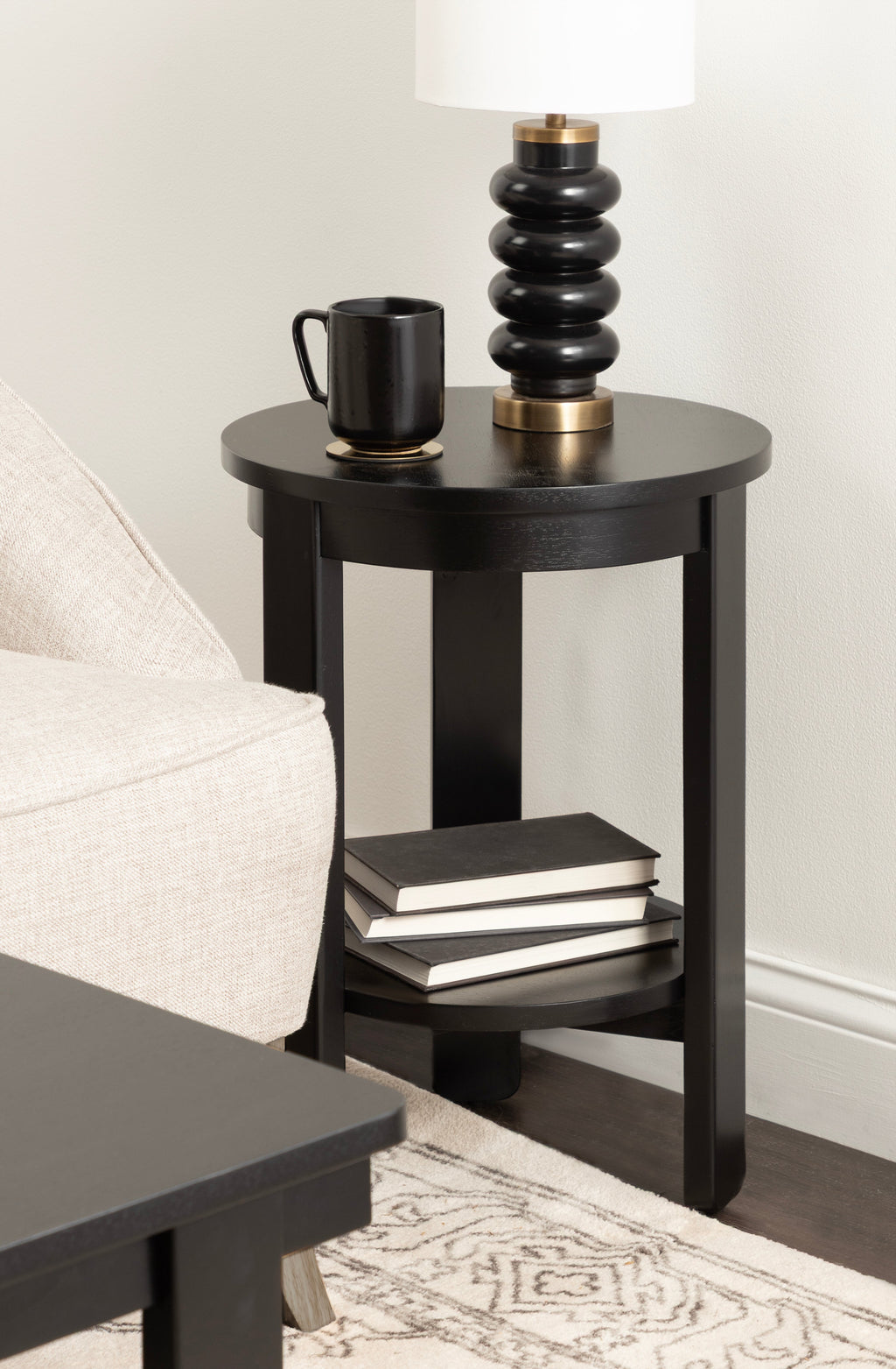 Foxford Round Wood Side Table