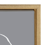 Sylvie Gray Going in Circles Framed Canvas Set by Teju Reval of SnazzyHues