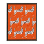 Sylvie Sassy Pink Cheetahs Framed Canvas By Kendra Dandy