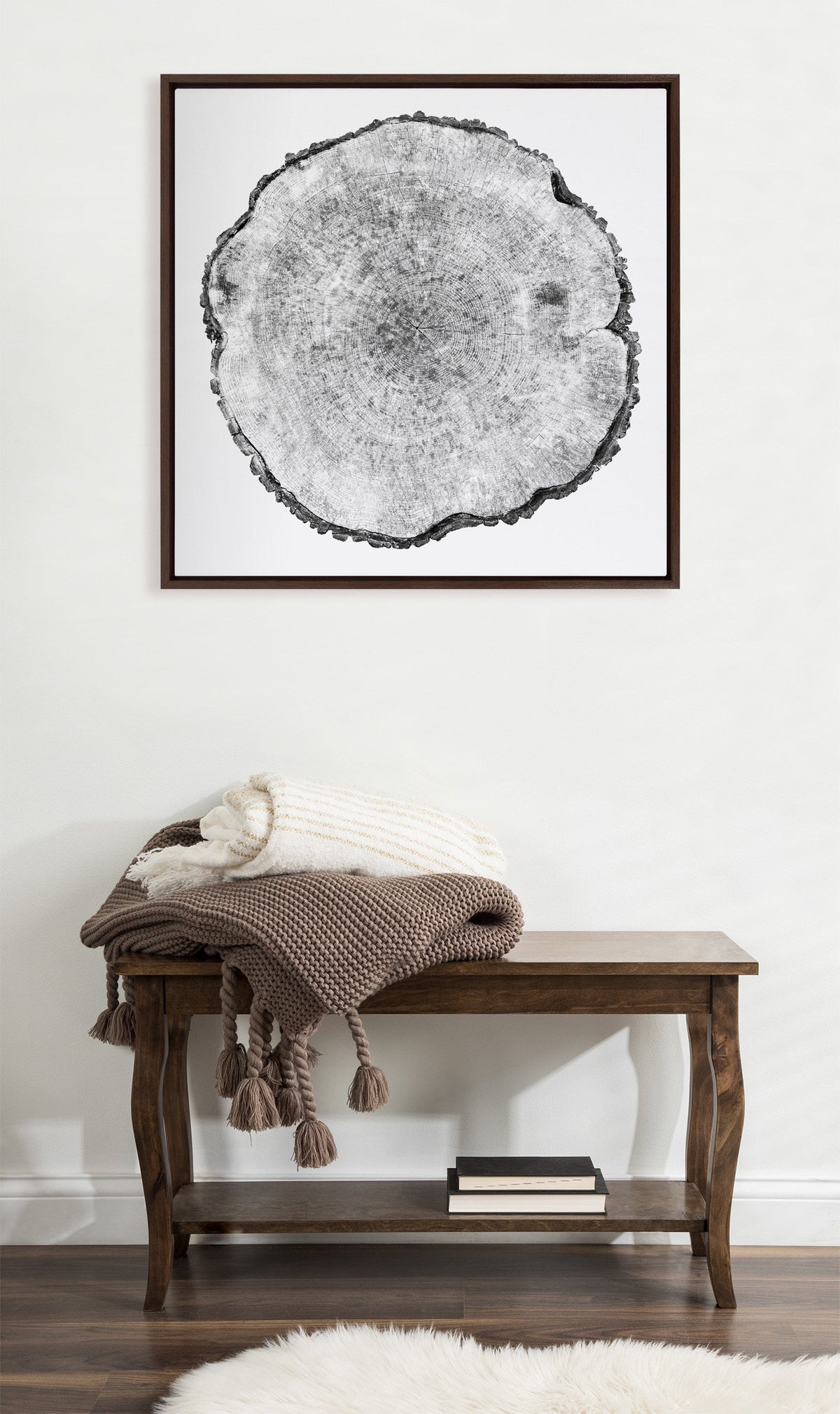 Sylvie Tree Rings Framed Canvas by Emiko and Mark Franzen of F2Images