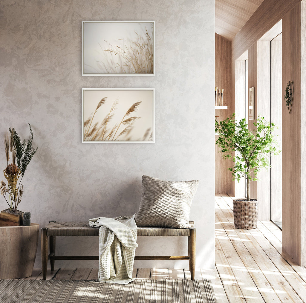 Sylvie Marsh Grass No 1 Framed Canvas by Crystal Lynn Collins