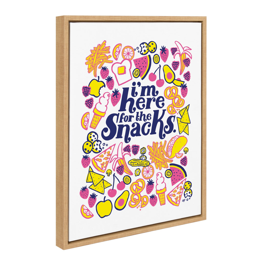Sylvie Here for the Snacks Framed Canvas by Maria Filar