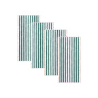Oversized Striped Border Cabana Beach Towels - Santa Cruz