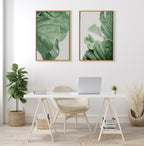 Sylvie Plant Study 6 Framed Canvas by Alicia Abla