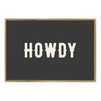 Sylvie Howdy Landscape Black Framed Canvas by Honey Island Studio