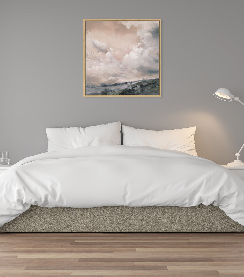 Sylvie When the North Wind Blows- Sepia Framed Canvas by Nel Whatmore