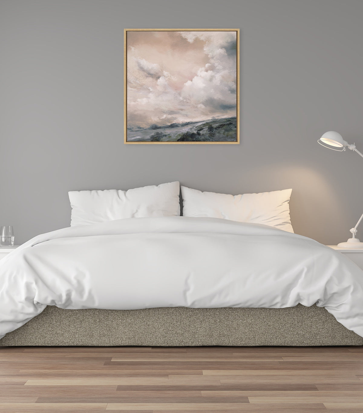 Sylvie When the North Wind Blows- Sepia Framed Canvas by Nel Whatmore