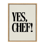 Sylvie Yes Chef Framed Canvas by Saint and Sailor Studios