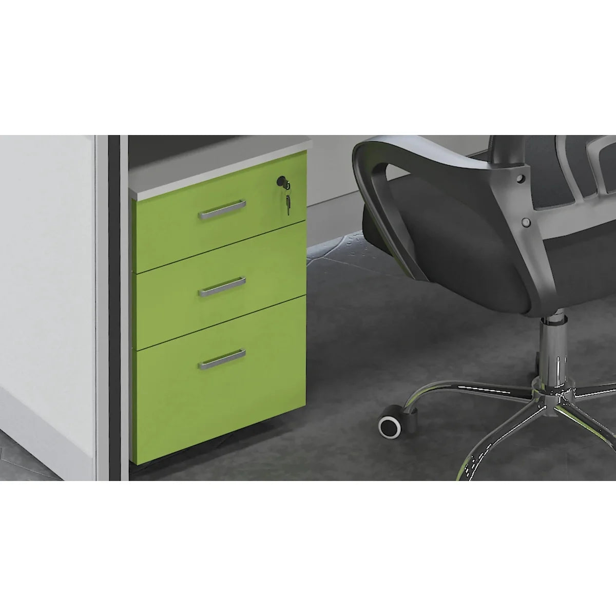 Velnor · L-Shaped Cubicle Workstation