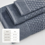 Cotton Diamond Waffle Weave Bath Towel Set - Grayson Collection