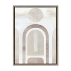 Sylvie Sahara Gray Framed Canvas by Alexander Ginzburg