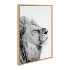 Sylvie Lion Self Actualizing Framed Canvas by Amy Peterson Art Studio