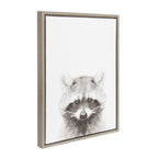 Sylvie Raccoon Framed Canvas by Simon Te Tai