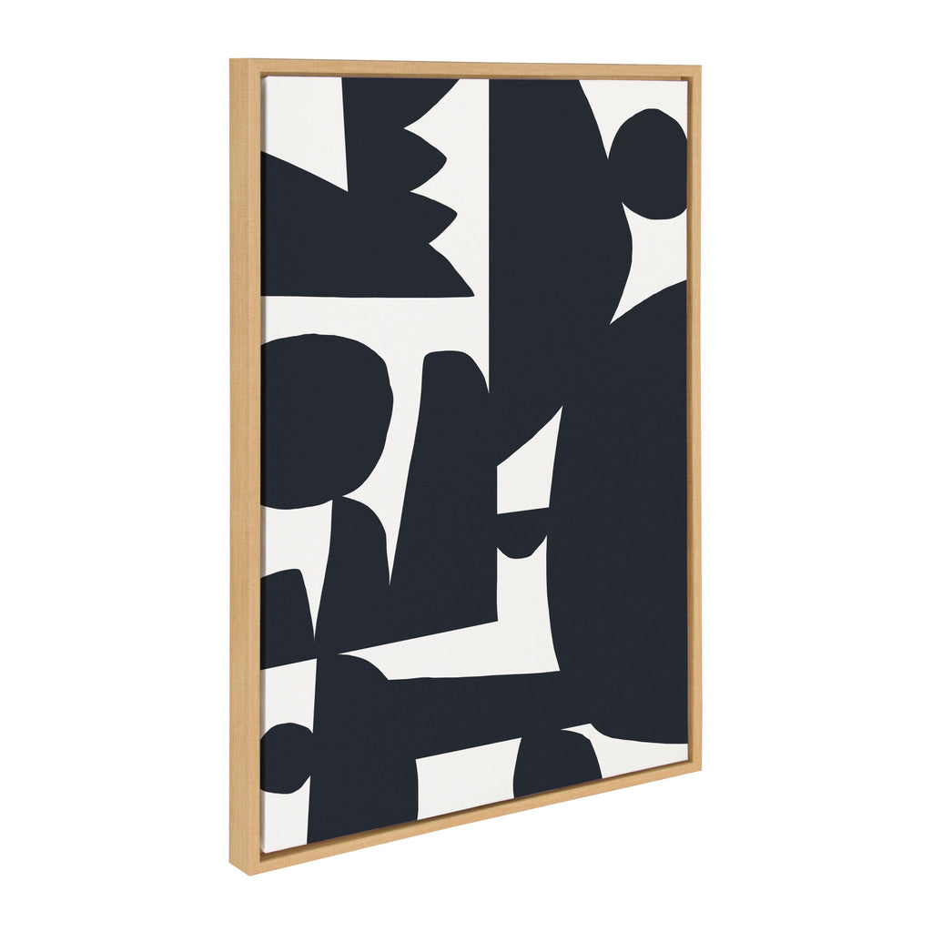 Sylvie Quiet Jungle 1 Framed Canvas by Kelly Knaga