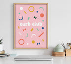 Sylvie Carb Club Framed Canvas by Duchess Plum