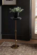 Engles Adjustable Embossed Metal Table and Plant Stand