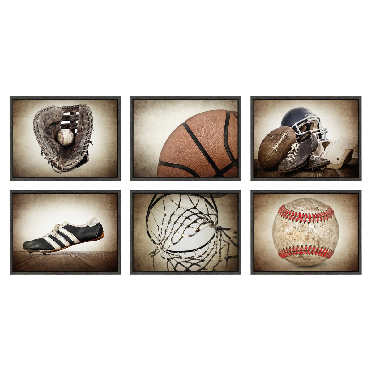 Sylvie Vintage Hardball Framed Canvas by Shawn St. Peter
