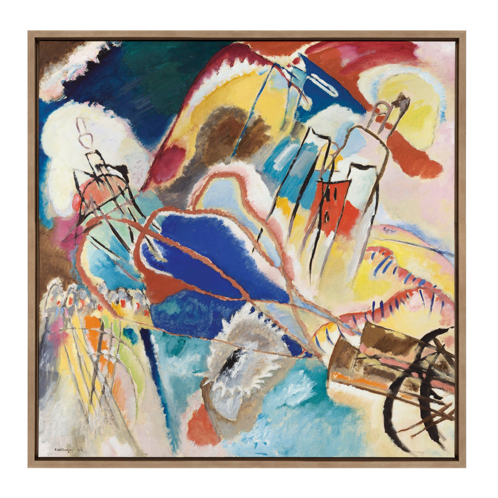 Sylvie Vasily Kandinsky Improvisation No 30 Cannons 1913 Framed Canvas by The Art Institute of Chicago