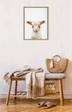 Sylvie Animal Studio Lamb Framed Canvas by Amy Peterson Art Studio