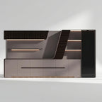 Velor · Modern Office Shelves w/ Lighting & Storage