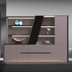 Velor · Modern Office Shelves w/ Lighting & Storage