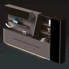 Velor · Modern Office Shelves w/ Lighting & Storage