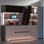Velor · Modern Office Shelves w/ Lighting & Storage