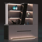 Velor · Modern Office Shelves w/ Lighting & Storage