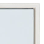 Sylvie Pale Green Coconut Palm Trees Framed Canvas by The Creative Bunch Studio