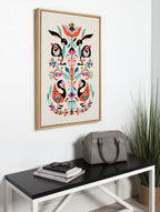 Sylvie Floral Bunny Framed Canvas By Rachel Lee of My Dream Wall