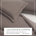 100% Cotton Honeycomb Waffle Duvet Set - Mattea Collection