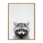 Sylvie Raccoon Framed Canvas by Simon Te Tai