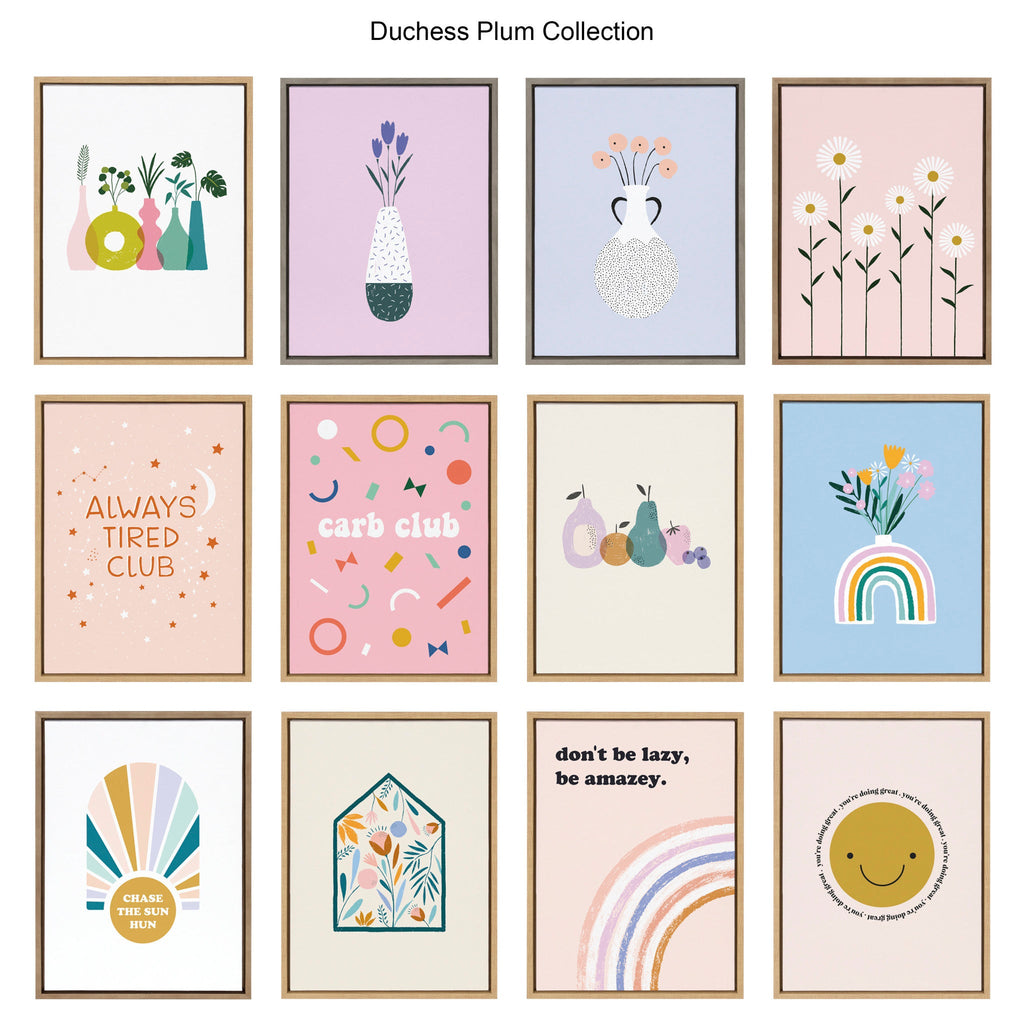 Sylvie Your Doing Great Framed Canvas by Duchess Plum
