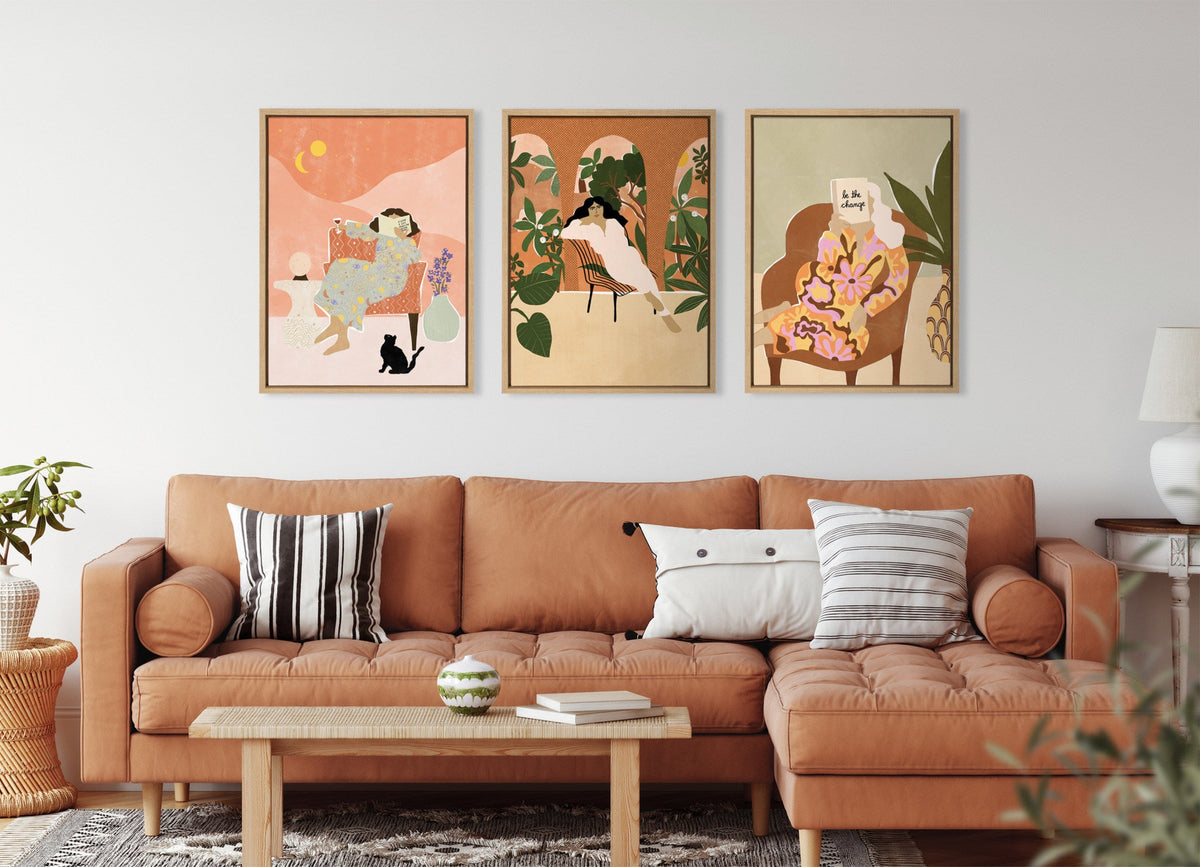 Sylvie Mediterranean Life Framed Canvas by Alja Horvat