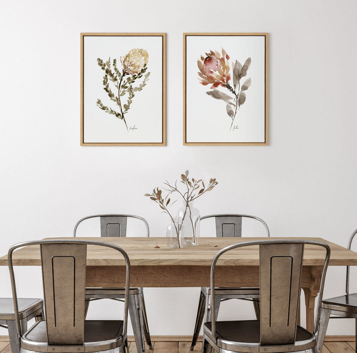 Sylvie Wild Banksia Framed Canvas by Sara Berrenson