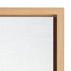 Sylvie Hockey Stick and Puck Framed Canvas, Natural 18x24