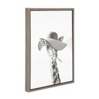 Sylvie Sarifa Giraffe Framed Canvas by Simon Te of Tai Prints