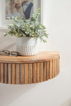 Reid Ribbed Floating Side Table