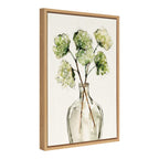 Sylvie Greenery Vase Framed Canvas by Sara Berrenson