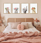 Sylvie Flower Crown Tiger Cub Framed Canvas by Amy Peterson Art Studio