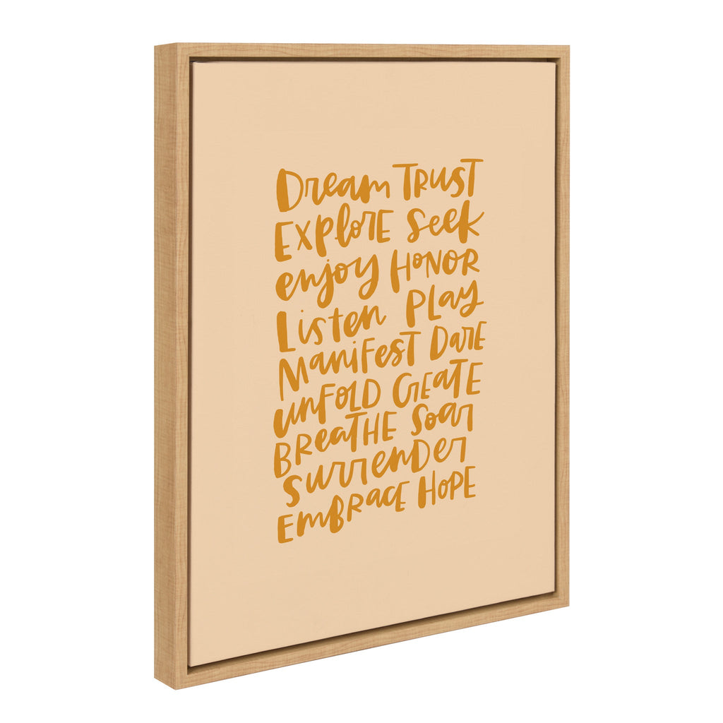 Sylvie Dream Framed Canvas by Alicia Schultz