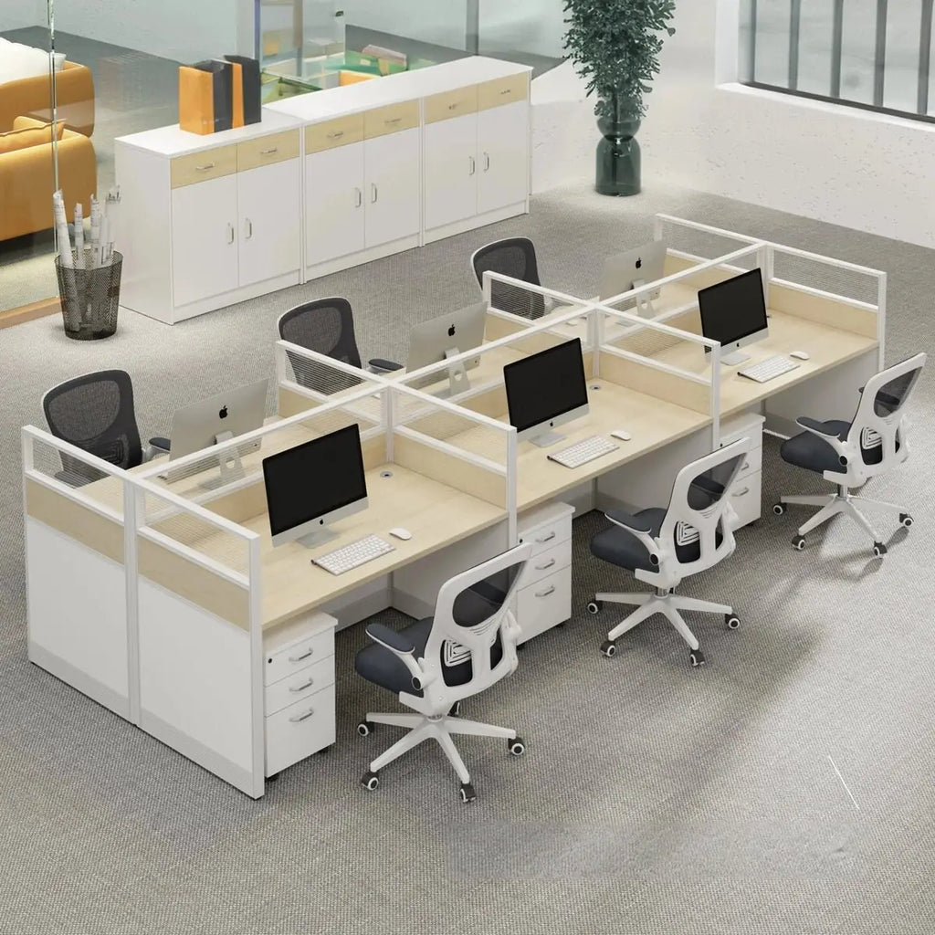 Corven · Straight Workstation Cubicle, White