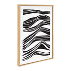 Sylvie Abstract Waves Framed Canvas by Statement Goods