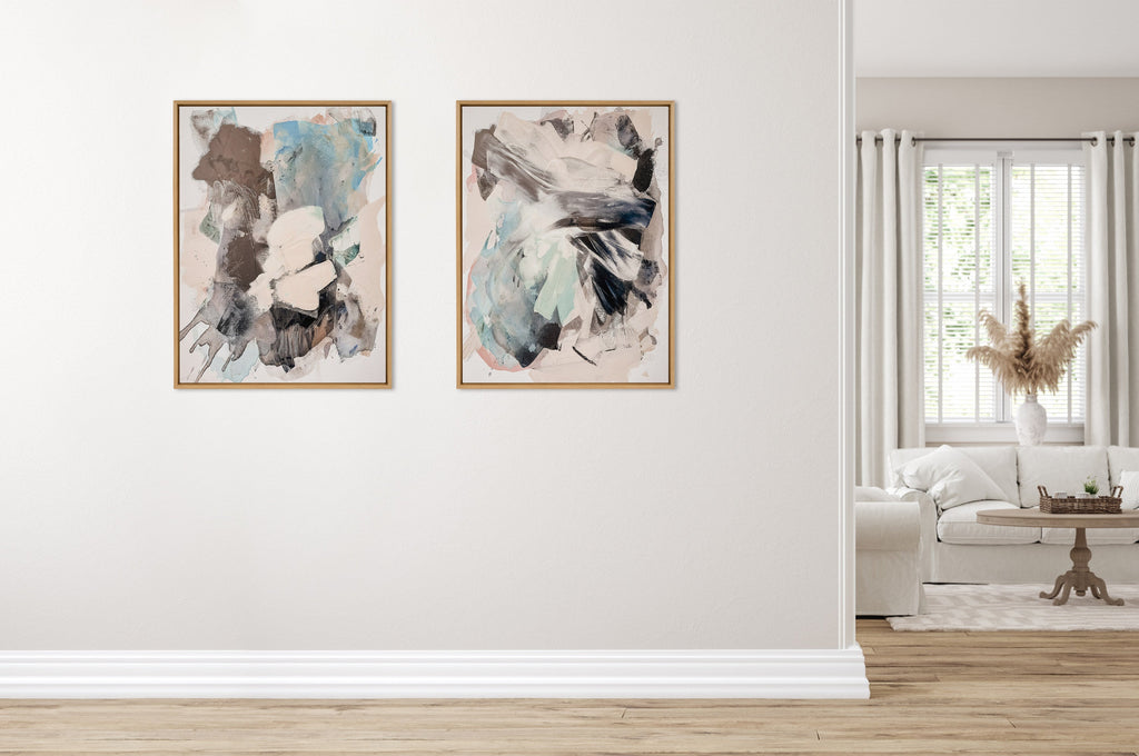Sylvie Painted Flow II Framed Canvas by Amy Lighthall