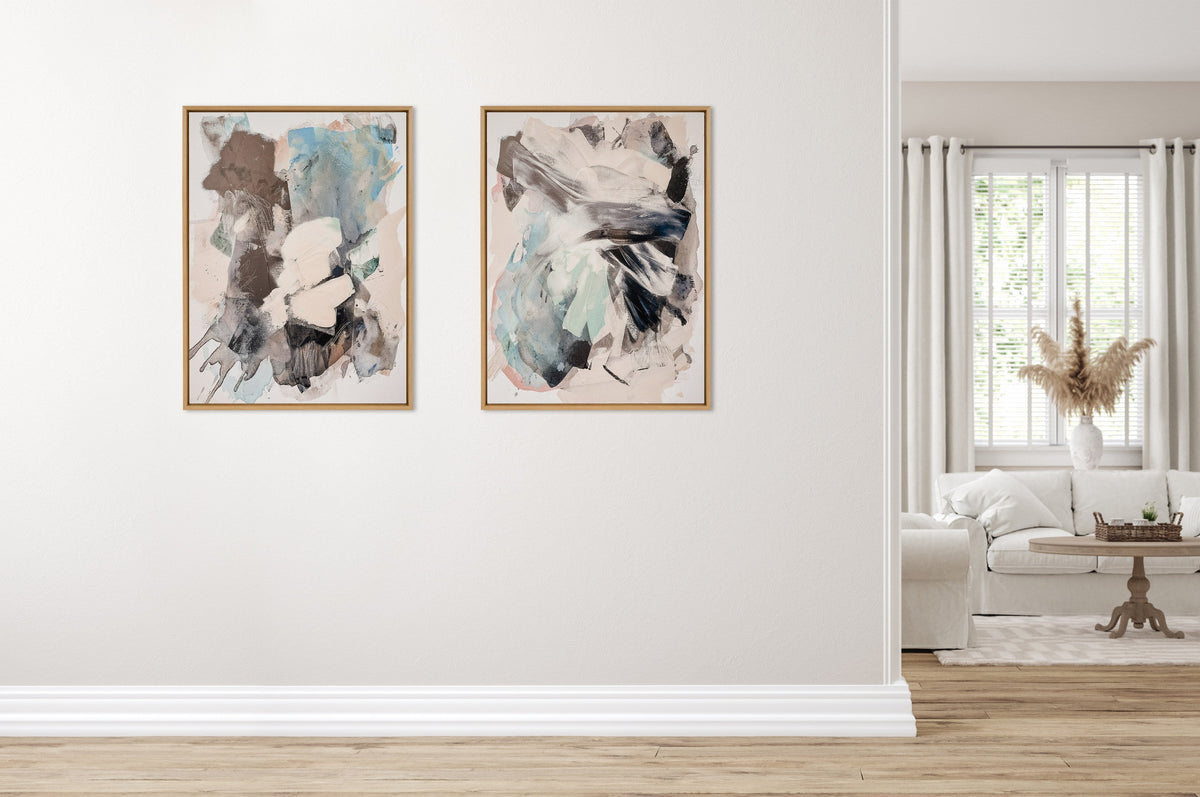 Sylvie Painted Flow II Framed Canvas by Amy Lighthall