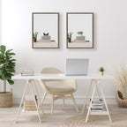 Sylvie I’m Cathy, I work in Accounting Framed Canvas by The Creative Bunch Studio